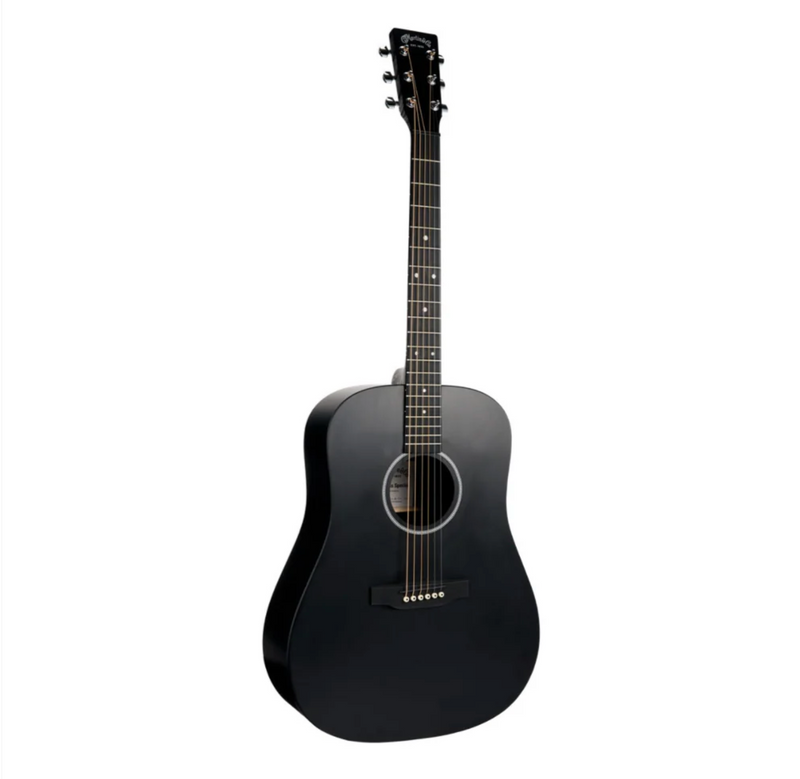 Martin D-X1 Black X Series Limited Edition Dreadnought Acoustic Guitar, HPL Top, Black