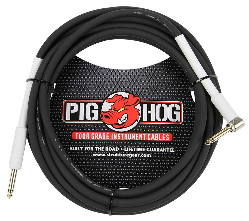 Pig Hog 10ft 1/4inch - 1/4inch Right Angle 8mm Inst