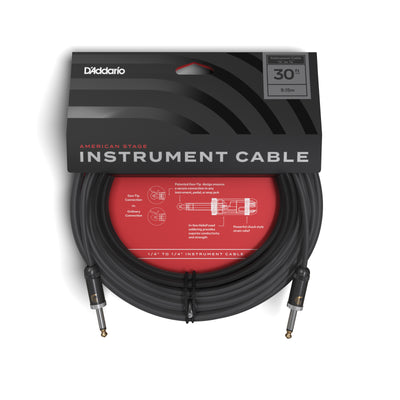 D'Addario American Stage Instrument Cable, 30 feet