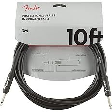 Fender Professional Series Instrument Cable - 10', Black