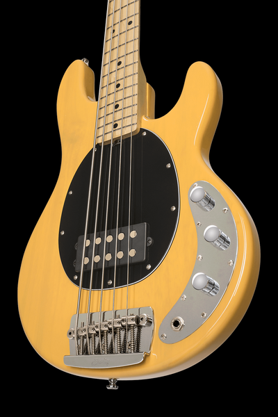 Sterling by MusicMan RAY25CA-BSC-M1 StingRay5 Classic 5-String Bass Guitar (Butterscotch)