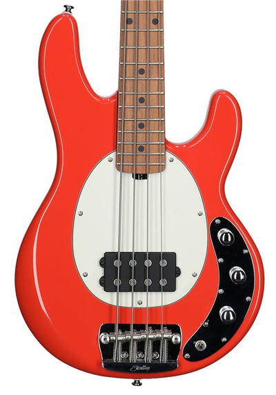 StingRay Short Scale Bass Guitar - Fiesta Red with Roasted Maple Neck