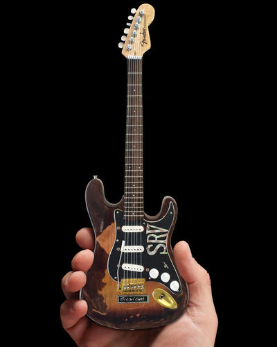 Stevie Ray Vaughan Distressed SRV Custom Miniature Fender™ Strat™ Guitar Replica