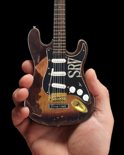 Stevie Ray Vaughan Distressed SRV Custom Miniature Fender™ Strat™ Guitar Replica