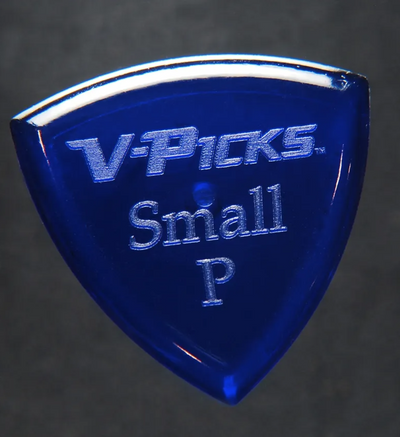 Small Pointed Sapphire Blue - Guitar Pick V Pick