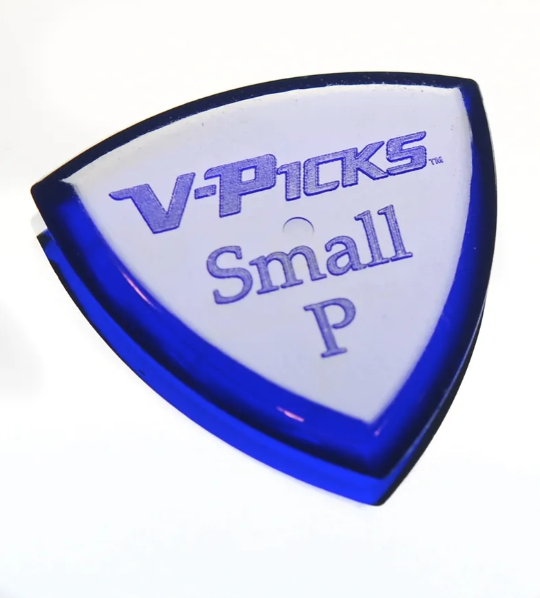 Small Pointed Sapphire Blue - Guitar Pick V Pick