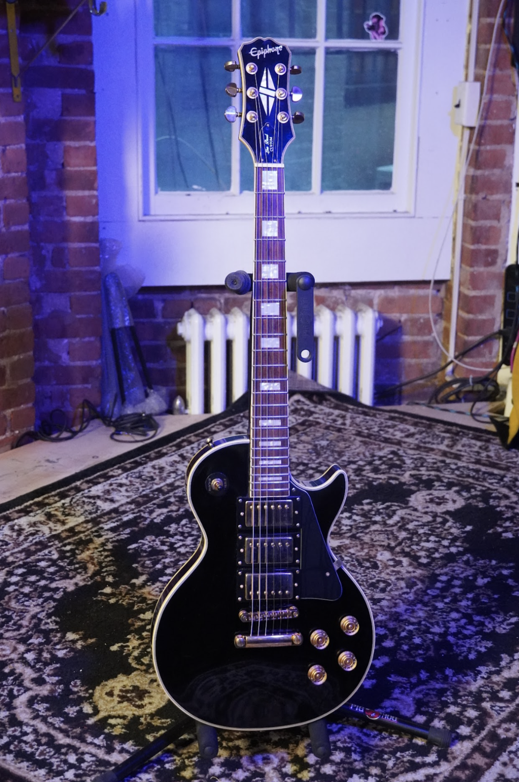 Epiphone Les Paul Custom Black Beauty Made In Korea – Bros Guitars