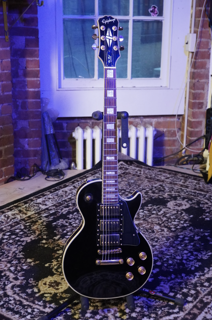 Epiphone Les Paul Custom Black Beauty Made In Korea – Bros Guitars