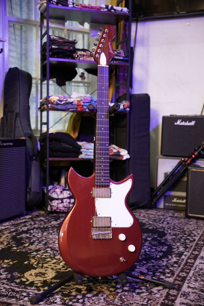 Harmony Rebel Solid Body Electric Guitar Burgundy