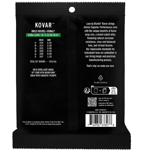 Martin Kovar Luxe Extra Light Strings 10-47