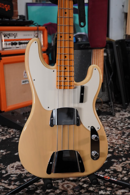 2022 Fender American Vintage II 1954 Precision Bass Maple - Vintage Blonde