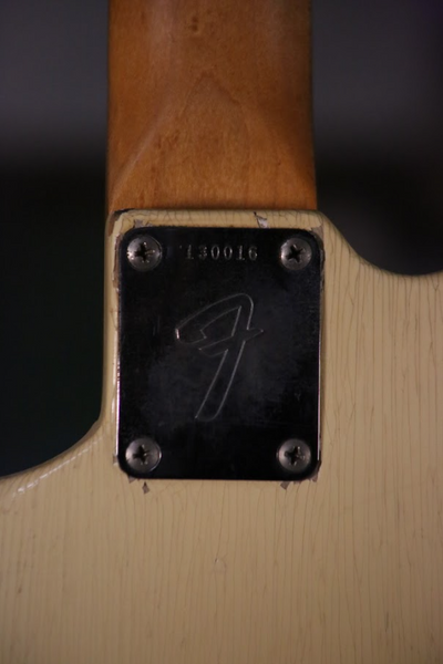 1966 Fender Music Master II Olympic White