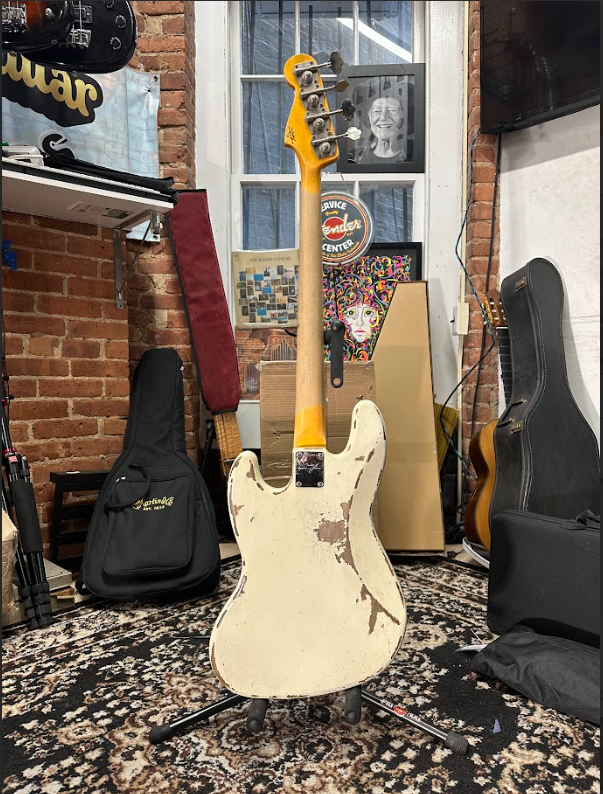 Fender Custom Shop 1960 Jazz Bass Heavy Relic  Olympic White