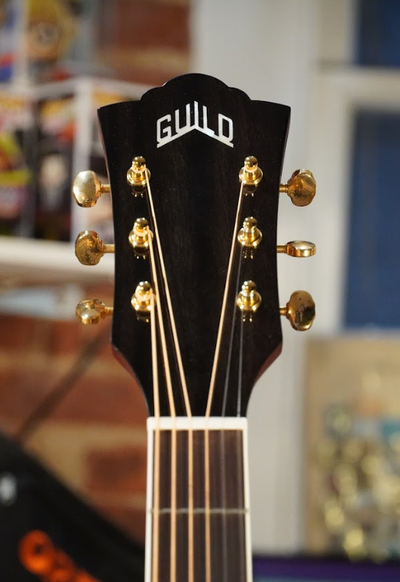 Guild Westerly F-250E Deluxe Acoustic Electric Jumbo Guitar in Natural Blonde