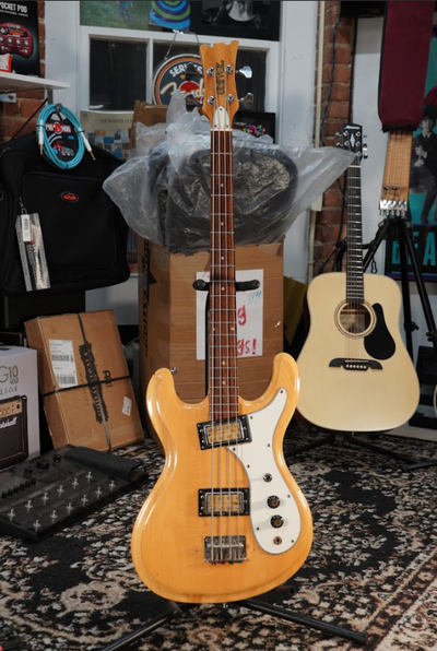 1970's Univox Hi Flier Phase IV Bass  - Blonde