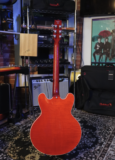 Heritage H-535 in Trans Cherry Red with Upgraded Duesenberg Bridge