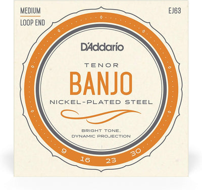 D'Addario EJ63 Tenor Banjo Strings Nickel 9-30 Standard