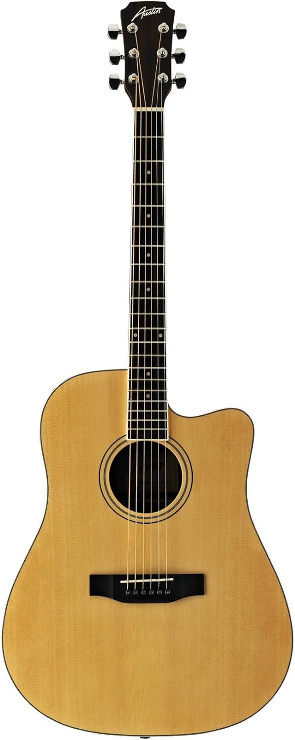 Austin AA25-DS Acoustic Guitar Natural Satin