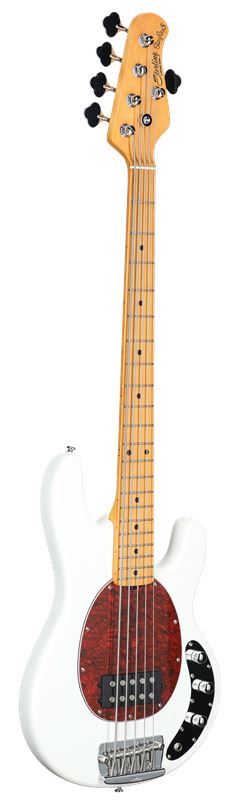 Sterling StingRay5 Classic Bass Guitar - Olympic White