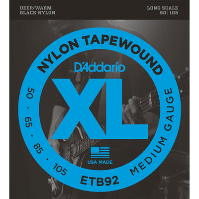 D'Addario ETB92 Tapewound Electric Bass Strings 50-105