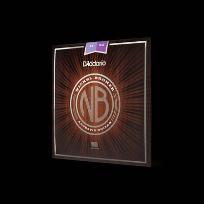 D'Addario NB1152 Nickel Bronze Acoustic Guitar Strings Custom Light 11-52