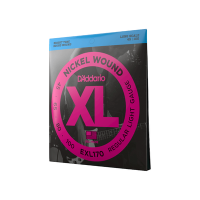 D'addario EXL170 Regular Light Gauge Electric Bass Strings 45-100