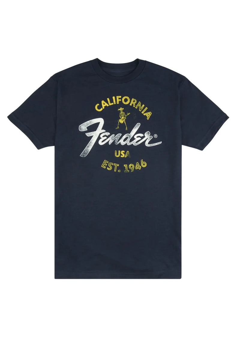 Fender Baja Blue Skeleton Shirt