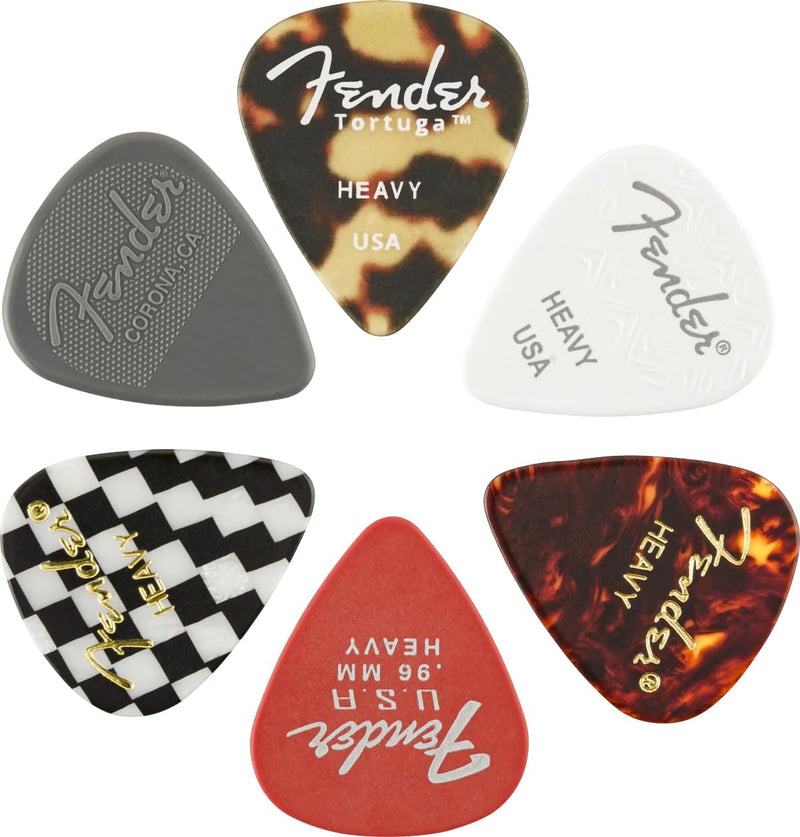 Fender 351 Material Medley Picks, Heavy (6)