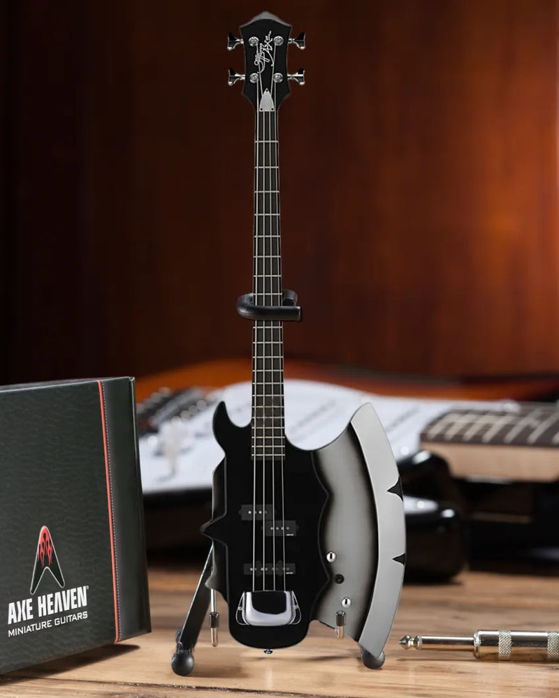 Officially Licensed KISS Gene Simmons Signature AXE Bass Mini Guitar Model