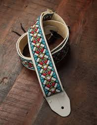 D'Andrea Ace Guitar Strap Vintage Style Stained Glass Design