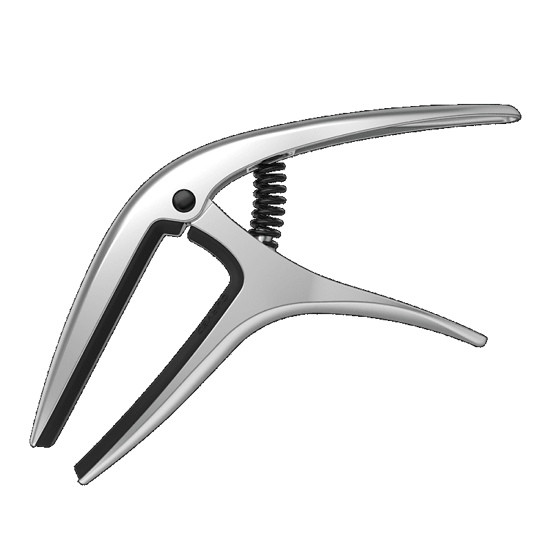 Ernie Ball Axis Capo Dual Radius Guitar Capo Silver Satin 9601