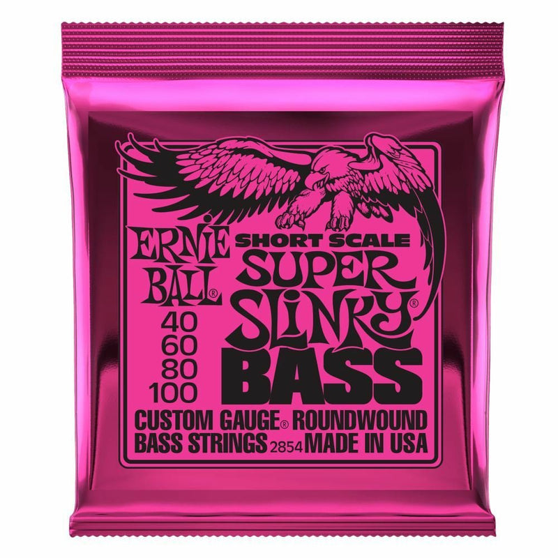 Ernie Ball P02854 Super Slinky Short Scale Nickel Wound Bass Strings