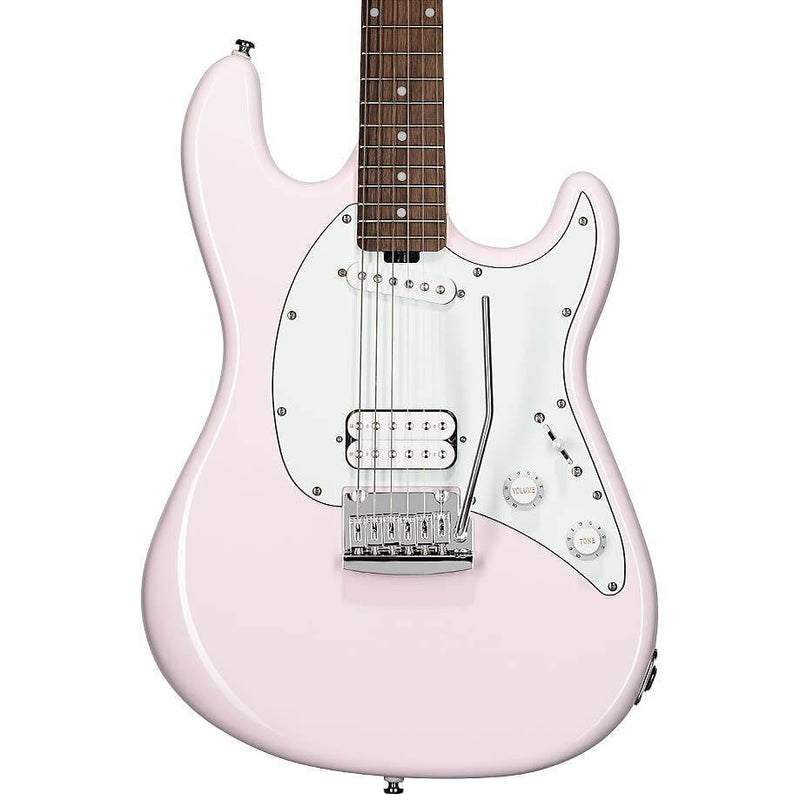 Sterling by MusicMan Cutlass Short Scale HS Electric Guitar, Shell Pink