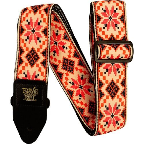 Ernie Ball Jacquard Polypro Guitar Strap Cinnamon Needlepoint