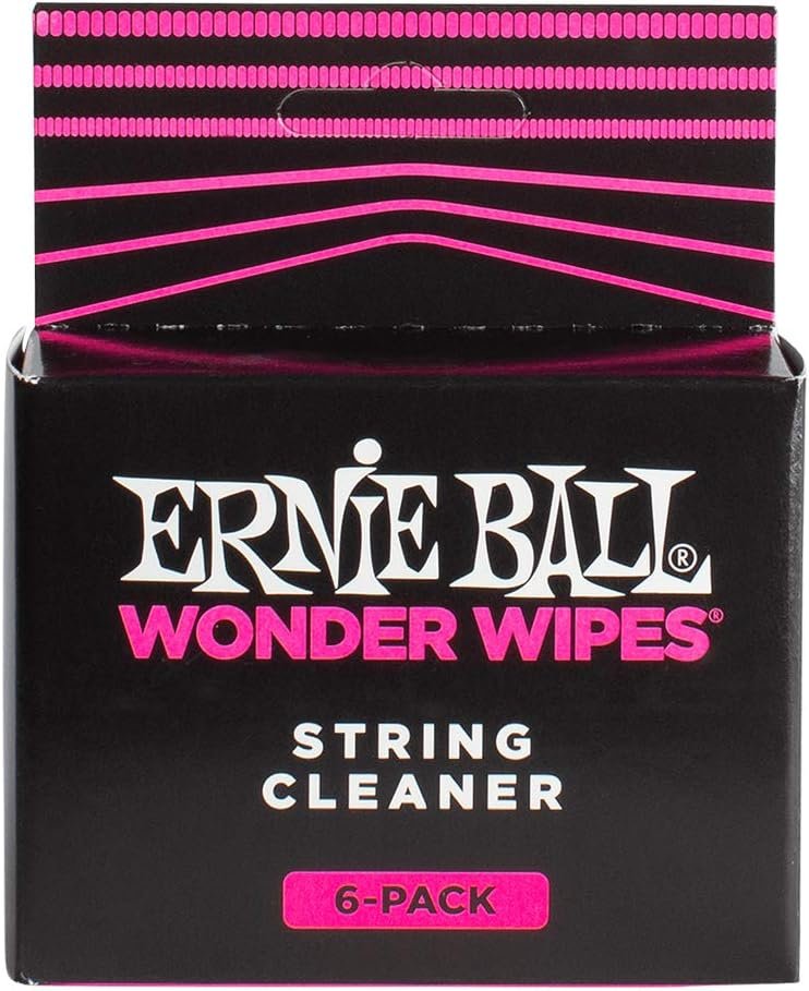 Ernie Ball Wonder Wipes String Cleaner, 6 Pack, P04277