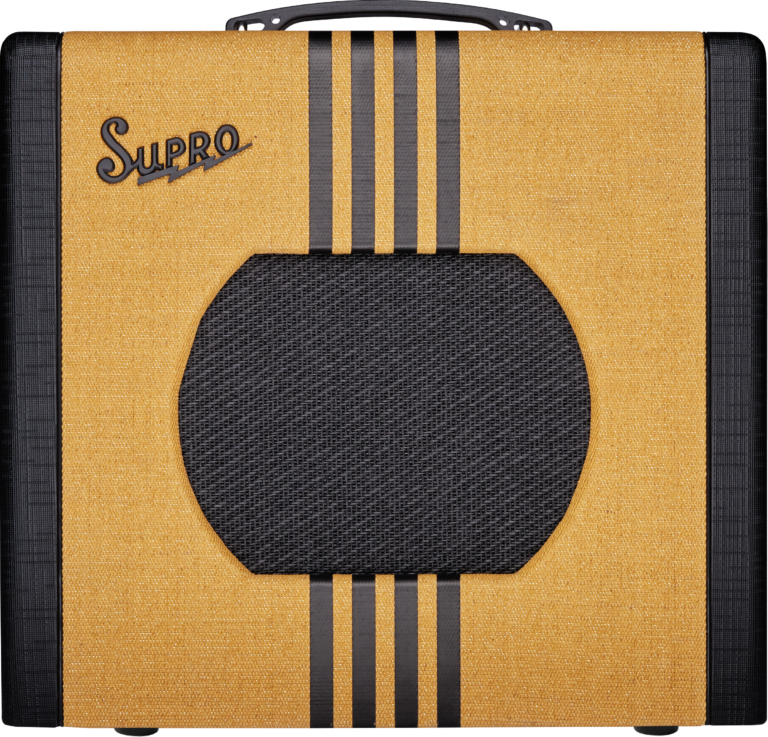 supro delta king 10 tweed with black stripes