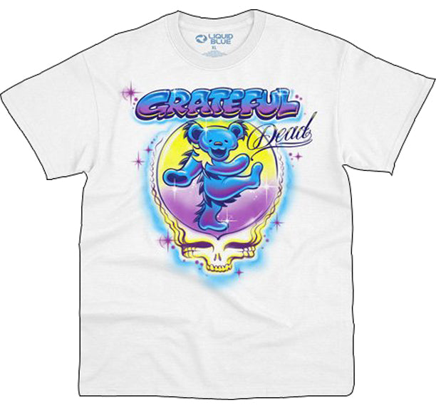 Grateful Dead Airbrush Syf Bear Mens T-Shirt