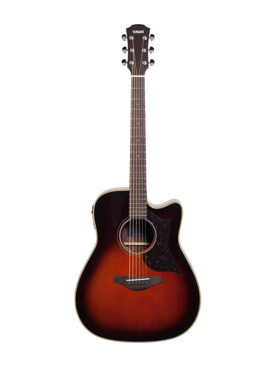 Yamaha 6 String Series AC1M Small Body Cutaway Acoustic-Electric Guitar-Mahogany, Tobacco Sunburs