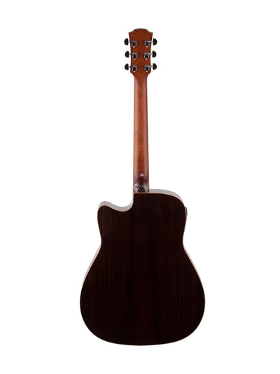 Yamaha 6 String Series AC1M Small Body Cutaway Acoustic-Electric Guitar-Mahogany, Tobacco Sunburs