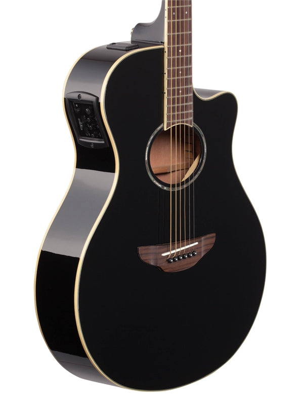 Yamaha APX600BL APX Thinline Cutaway Acoustic Electric Black