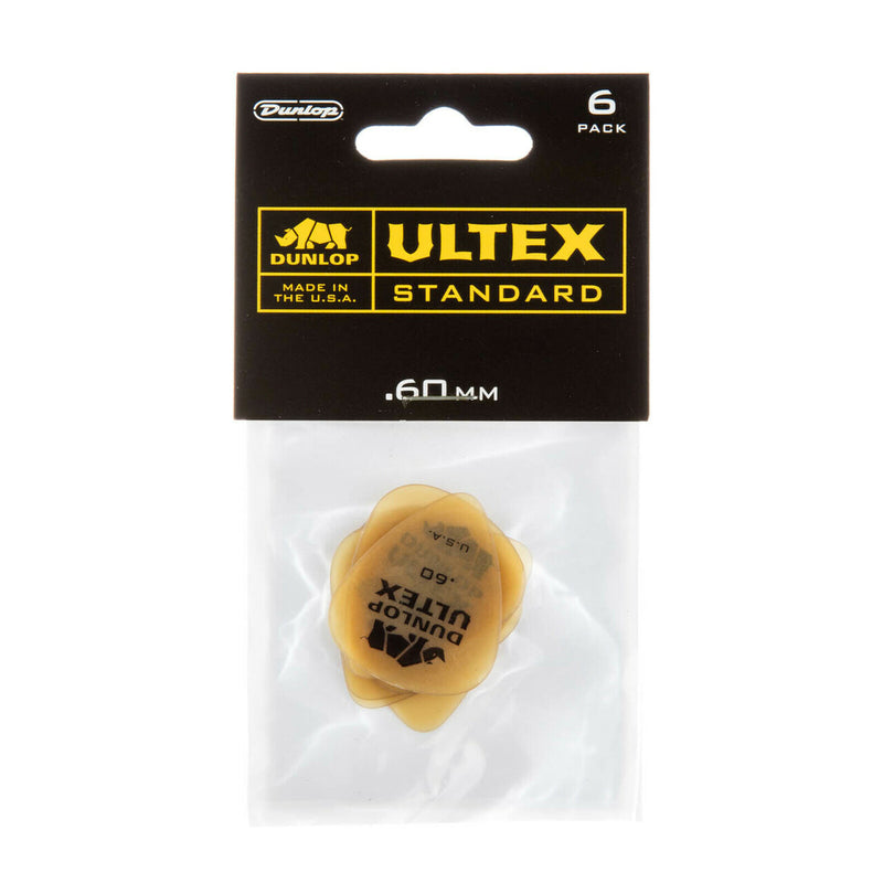 Dunlop Ultex Picks Packs Of 6 .60mm