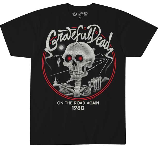 Grateful Dead On The Road Again Mens T-Shirt