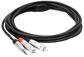 Hosa Stereo Breakout 3.5 Mm TRS To Dual RCA 6 Ft
