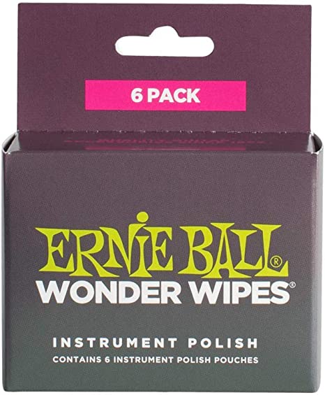 Ernie Ball Wonder Wipes Instrument - Polish 6 Pack