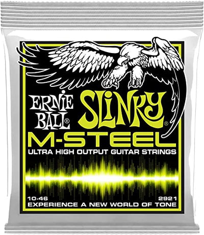 Ernie Ball Regular Slinky M-Steel Electric Guitar Strings, 10-46 Gauge