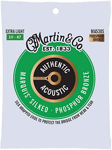 Martin Authentic Marquis Silked 80/20 Bronze Acoustic Guitar Strings