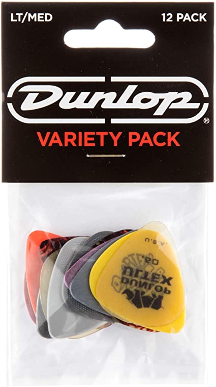 Dunlop Picks Variety Pack Light/Medium Players 12 Pack