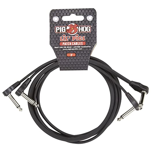 Pig Hog Lil Pigs 3ft Low Profile Patch Cables - 2 pack