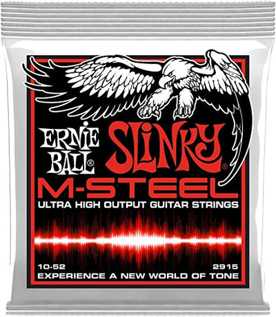 Ernie Ball Skinny Top Heavy Bottom Slinky M-Steel Electric Guitar Strings, 10-52 Gauge