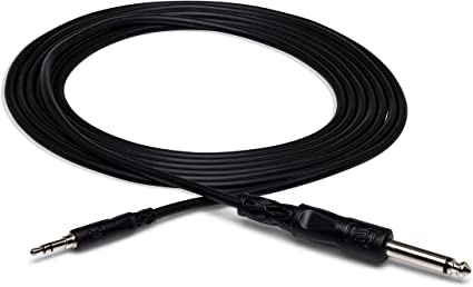 Hosa Mono Interconnect 1/4 In TS To 3.5 Mm TRS 10 Ft